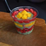 Matcha Fruites Chia Pudding(شيا بودينق الماتشا بالفواكة)